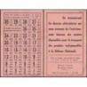 1940 - Feuille de tickets de ration de 25 gr. de sucre - Juin - Etat : TB+
