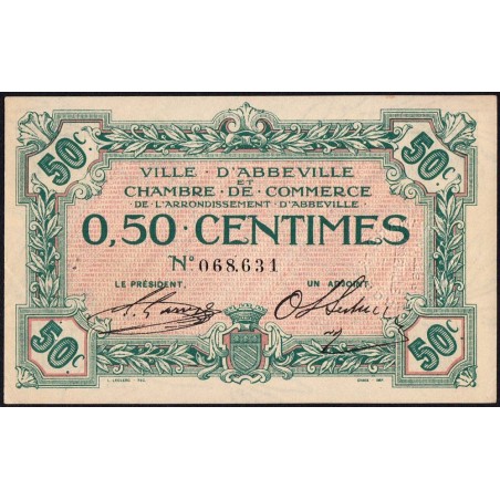 Abbeville - Pirot 1-1 - 50 centimes - Sans date - Etat : SUP+