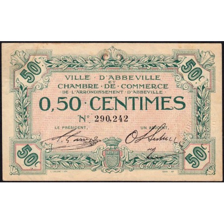 Abbeville - Pirot 1-1 - 50 centimes - Sans date - Etat : TTB