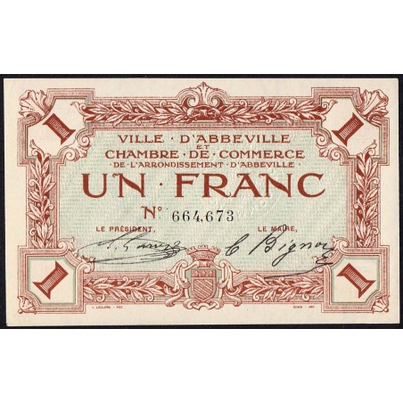 Abbeville - Pirot 1-3 - 1 franc - Sans date - Etat : SPL