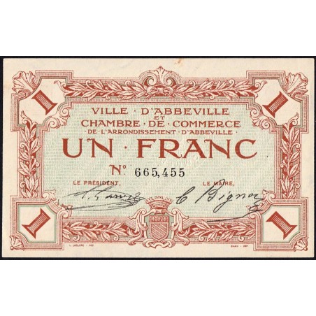 Abbeville - Pirot 1-3 - 1 franc - Sans date - Etat : SUP