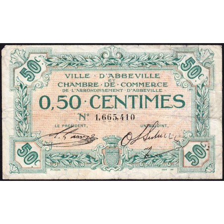 Abbeville - Pirot 1-8 - 50 centimes - Sans date - Etat : TB
