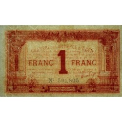 Agen - Pirot 2-3b variété - 1 franc - 05/11/1914 - Etat : SPL+