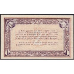 Agen - Pirot 2-5b variété - 2 francs - 05/11/1914 - Etat : SUP