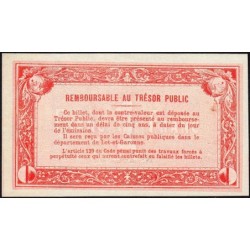 Agen - Pirot 2-9 - 1 franc - 14/06/1917 - Etat : SPL