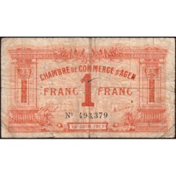 Agen - Pirot 2-14 - 1 franc - 14/06/1917 - Etat : B+