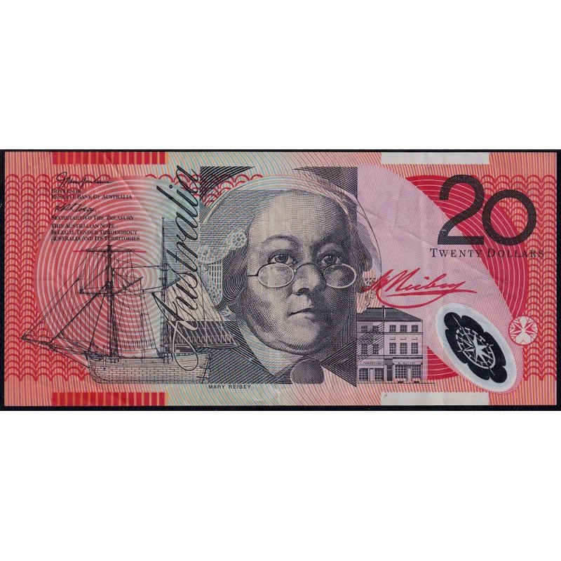 Australie - Pick 59a - 20 dollars - Série JA - 2002 - Polymère - Etat : TTB