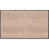 1 litre Huile Auto - 4e trimestre 1946 - Bloc de 4 - Ardèche - Etat : TTB+