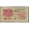 10 litres carburant auto - Novembre 1949 - Etat : TTB