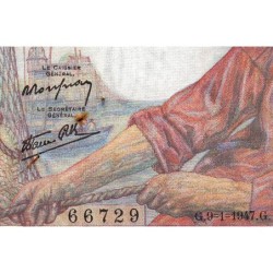 F 13-11 - 09/01/1947 - 20 francs - Pêcheur - Série L.157 - Etat : SUP