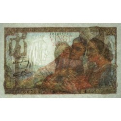 F 13-11 - 09/01/1947 - 20 francs - Pêcheur - Série L.157 - Etat : SUP+ à SPL