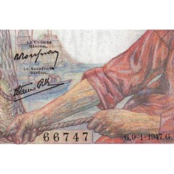 F 13-11 - 09/01/1947 - 20 francs - Pêcheur - Série L.157 - Etat : SUP