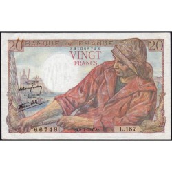 F 13-11 - 09/01/1947 - 20 francs - Pêcheur - Série L.157 - Etat : TTB+
