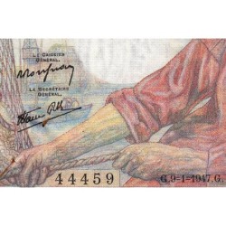 F 13-11 - 09/01/1947 - 20 francs - Pêcheur - Série N.157 - Etat : SUP+