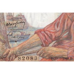 F 13-12 - 29/01/1948 - 20 francs - Pêcheur - Série O.166 - Etat : SUP+