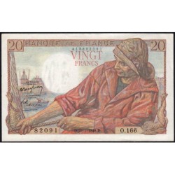 F 13-12 - 29/01/1948 - 20 francs - Pêcheur - Série O.166 - Etat : TTB+