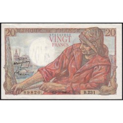 F 13-16 - 03/11/1949 - 20 francs - Pêcheur - Série B.231 - Etat : TTB+