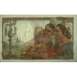 F 13-16 - 03/11/1949 - 20 francs - Pêcheur - Série B.231 - Etat : SUP+