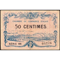 Alais (Alès) - Pirot 4-7 - 50 centimes - Série RR - 30/03/1916 - Etat : TTB