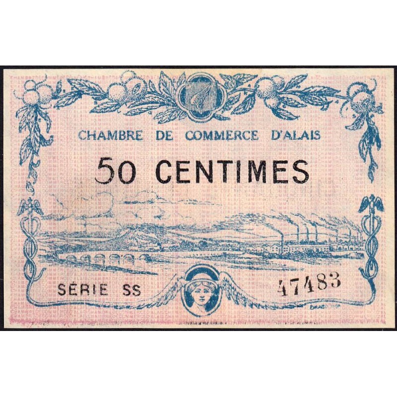Alais (Alès) - Pirot 4-7 - 50 centimes - Série SS - 30/03/1916 - Etat : pr.NEUF