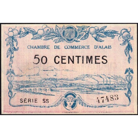 Alais (Alès) - Pirot 4-7 - 50 centimes - Série SS - 30/03/1916 - Etat : pr.NEUF