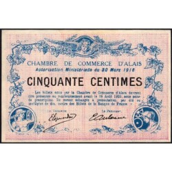 Alais (Alès) - Pirot 4-7 - 50 centimes - Série SS - 30/03/1916 - Etat : pr.NEUF