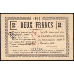 Amiens - Pirot 7-31 - 2 francs - 1915 - Etat : TTB-