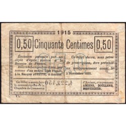 Amiens - Pirot 7-32 - 50 centimes - 1915 - Etat : TB-