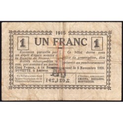 Amiens - Pirot 7-43a - 1 franc - 1915 - Etat : B+
