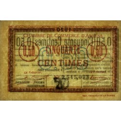 Amiens - Pirot 7-49 variété - 50 centimes - 1920 - Etat : SPL