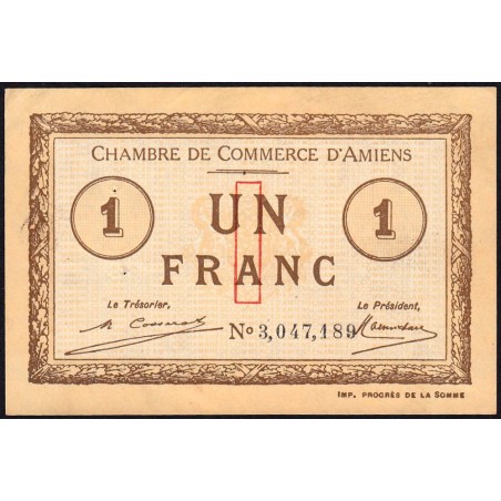 Amiens - Pirot 7-51 - 1 franc - 1920 - Etat : TTB+