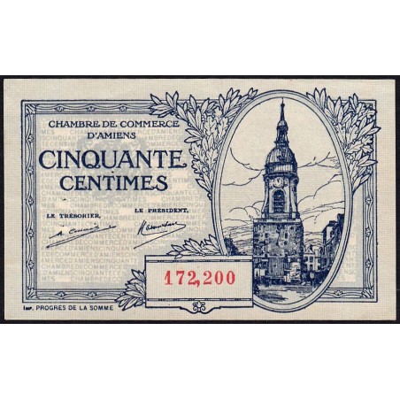 Amiens - Pirot 7-55 - 50 centimes - 1922 - Etat : TTB+
