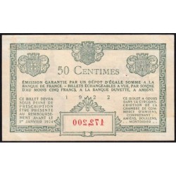 Amiens - Pirot 7-55 - 50 centimes - 1922 - Etat : TTB+