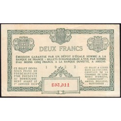 Amiens - Pirot 7-57 - 2 francs - 1922 - Etat : TTB+