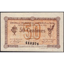 Albi, Castres, Mazamet (Tarn) - Pirot 5-1 - 50 centimes - 30/11/1914 - Etat : TTB+