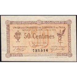 Albi, Castres, Mazamet (Tarn) - Pirot 5-1 - 50 centimes - 30/11/1914 - Etat : SUP