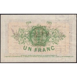 Albi, Castres, Mazamet (Tarn) - Pirot 5-5 variété - 1 franc - 30/11/1914 - Etat : SUP