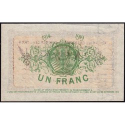 Albi, Castres, Mazamet (Tarn) - Pirot 5-5 variété - 1 franc - 30/11/1914 - Etat : SUP-