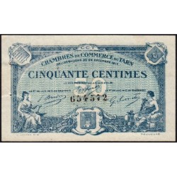 Albi, Castres, Mazamet (Tarn) - Pirot 5-9 - 50 centimes - 22/12/1917 - Etat : SUP
