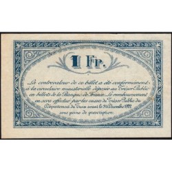 Albi, Castres, Mazamet (Tarn) - Pirot 5-13 variété - 1 franc - 22/12/1917 - Etat : SUP