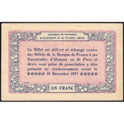Alençon & Flers (Orne) - Pirot 6-4 - 1 franc - Série A1 - 10/08/1915 - Etat : TTB+