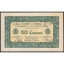 Alençon & Flers (Orne) - Pirot 6-16 - 50 centimes - Série 2H1 - 10/08/1915 - Etat : SUP+