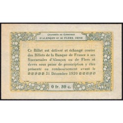 Alençon & Flers (Orne) - Pirot 6-16 - 50 centimes - Série 2H1 - 10/08/1915 - Etat : SUP+