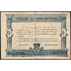 Angers (Maine-et-Loire) - Pirot 8-4 - 25 centimes - Série C - 11/1917 - Etat : TB+