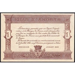 Angers (Maine-et-Loire) - Pirot 8-7- 1 franc - Série B2 - 07/1915 - Etat : SUP+