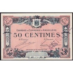 Angoulême - Pirot 9-2b - 50 centimes - 1ère série - 15/01/1915 - Annulé - Etat : SPL