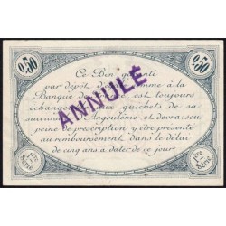Angoulême - Pirot 9-2d - 50 centimes - 1ère série - 15/01/1915 - Annulé - Etat : SUP