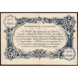 Angoulême - Pirot 9-46 - 50 centimes - 6ème série - 14/01/192 - Etat : TTB+