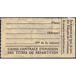 10 litres carburant auto - Novembre 1949 - Etat : SUP