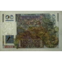 F 20-09 - 02/10/1947 - 50 francs - Le Verrier - Série X.91 - Etat : TTB+